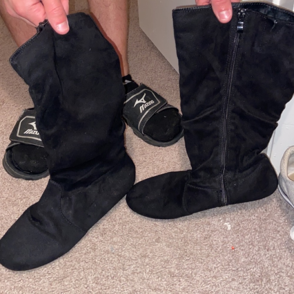 Black boots